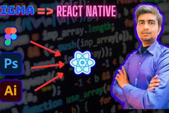 convert figma design to react native mobile application