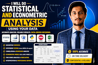 do statistical and econometric analysis using your data