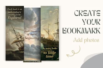 design a custom bookmark for you