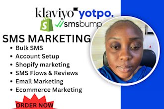 setup SMS marketing smsbumps yotpo klaviyoshopify flows for ecommerce