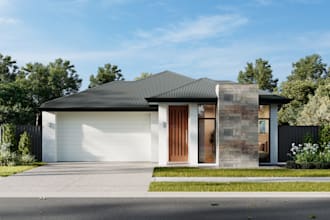 professional and realistic 3d exterior rendering for homes
