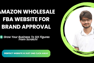 create amazon fba wholesale website for brand approval