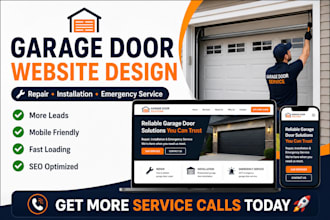 design garage door website, installation and emergency service website