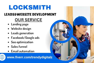 design locksmith website garage door website window installation locksmith leads