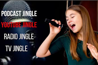 write, sing your podcast theme jingle, intro, tv jingle radio jingle audio logo