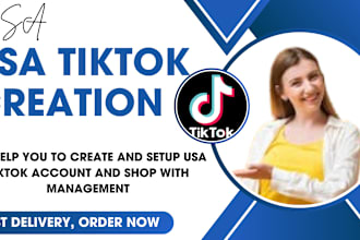 create USA tiktok account USA tiktok shop account management