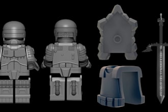 articulate 3d lego, roblox, 3d lego model, bjd figure, 3d toy, 3d figurine model