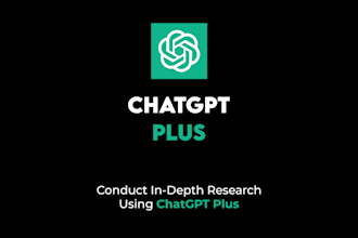 conduct indepth research using chatgpt plus