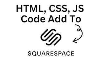 add custom html, css and js code in squarespace website