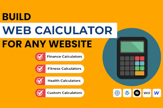 build web calculator for wordpress or any website