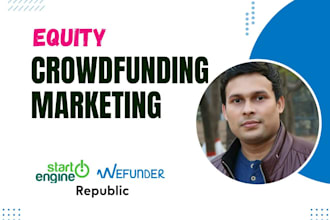 provide marketing support for wefunder or equity campaign