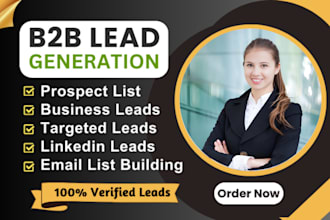 do b2b lead generation email list building business leads and linkedin leads