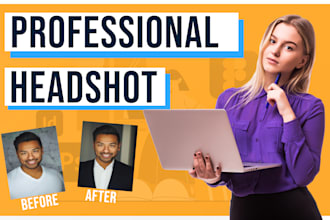 edit your linkedin photo, business photo, and professional headshot