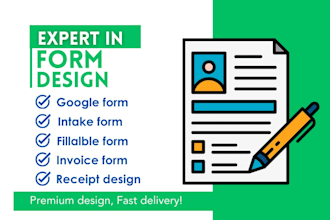 design intake form, consent form, pdf form, fillable form, invoice, form