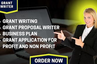 write grant proposals, business plans, grant writing, nonprofit grant