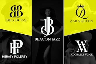 do monogram initial letter fashion clothing brand logo design