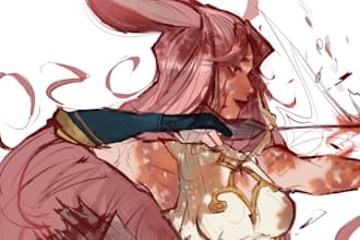 turn your oc or series hero into a work of art
