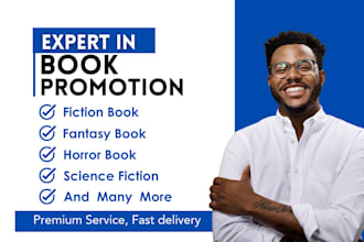 promote you fiction book, fantasy, market horror book and science fiction