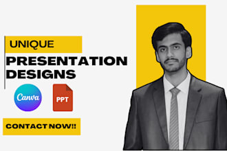 design unique powerpoint and canva presentations