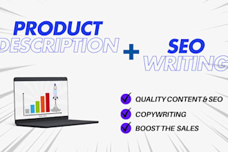 write SEO product description for amazon, shopify to get more sales