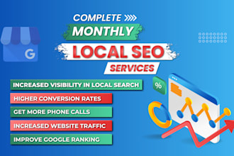 provide complete monthly local seo service for local ranking