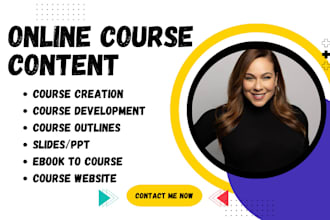 do course creation, ebook online course, content ppt, elearning course thinkific