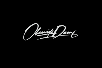 design a luxury handwritten, signature, calligraphy and text logo