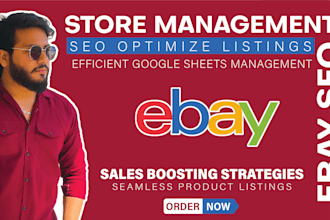 be your ebay manager and virtual assistant for ebay listing and store management