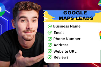 scrape google map data for lead generation, b2b data extraction