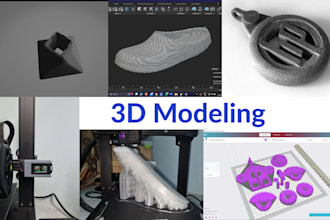 design 3d models for product development and 3d printing