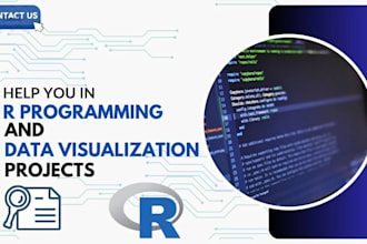 do statistical data analysis using r studio, r programming, python, spss