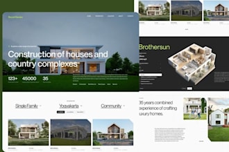 design real estate website investor website property management website