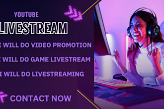 do you tube promotion,youtube livestream,live streaming,video promotion