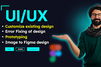 customize figma design, fix figma design, prototype in figma