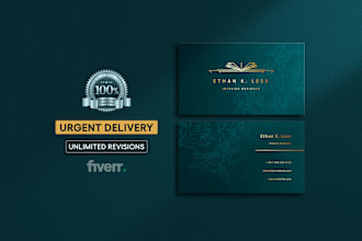 do your urgent business card, timeless luxury card design