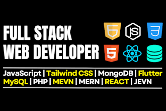be your full stack web developer with react nodejs  and mongodb