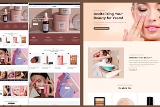 beauty shopify store skincare website cosmetics lipstick skincare shopify store