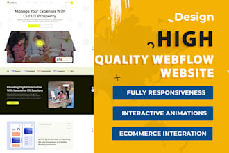 design your webflow website with interactive animations