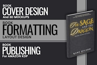 book formatting cover design ebook design and amazon publishing