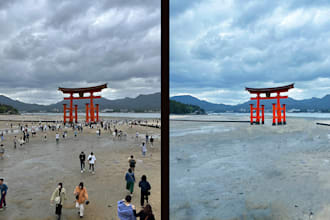 do photoshop editing, add or remove object from the image