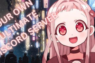 make a new or existing anime and game discord server for you