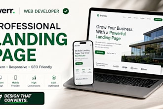 design a professional landing page