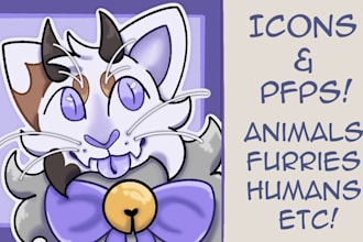 draw a cute cartoon pfp or icon for your social media