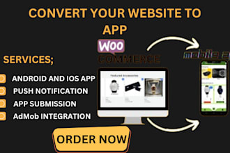 convert wordpress website to app website to app