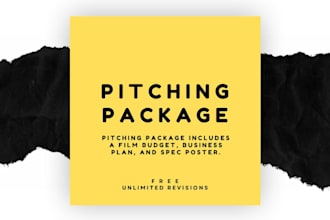 do script breakdown, schedule, budget, and business plan