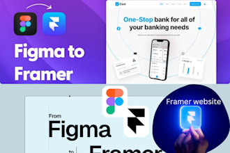 create modern framer website design, framer landing page, framer developer