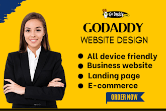 design or redesign godaddy website a business website godaddy