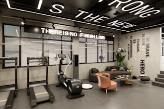 do interior design of your gym