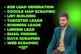do lead generating, google map scraping, and b2b leads