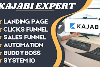 build kajabi expert landing page click funnel system io google site sales funnel